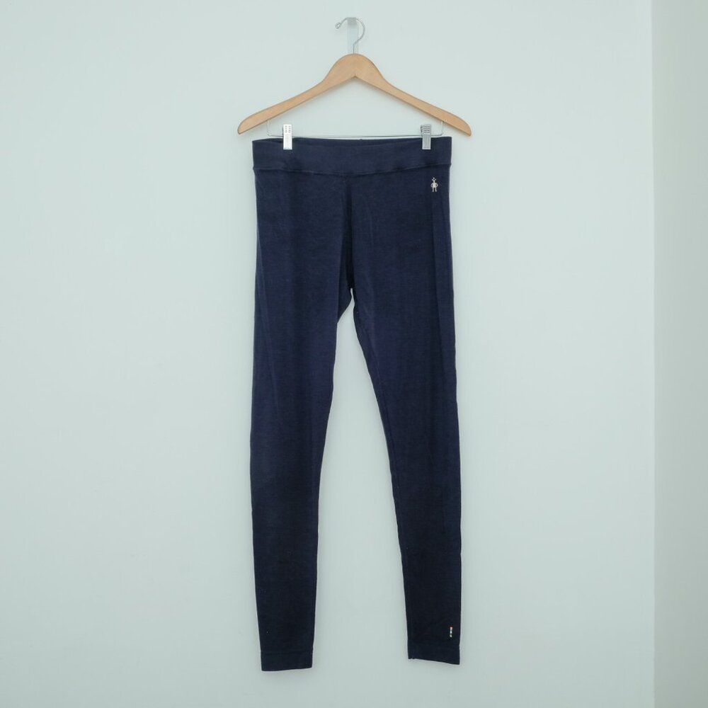 Smartwool Merino 250 Wool Base Layer Bottom Leggings Pants Blue Women's Large